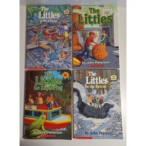 4 The Littles Chapter Book Lot Go Exploring, To The Rescue, Give a Party RL3